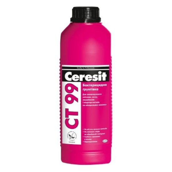 Грунтовка Ceresit CT-99 з антибактеріцидною добавкою, 1л.
