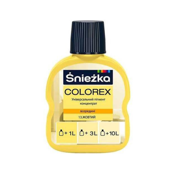 Пігмент Colorex Sniezka жовтий 100 мл