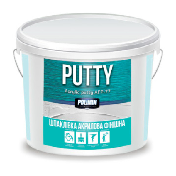 Polimin PUTTY AFP-77 акрилова фінішна шпаклівка 16 кг