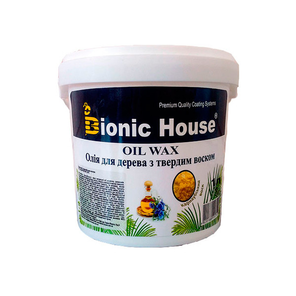 Bionic House (Бионик Хаус) Oil Wax Карнаубский масло-воск для дерева 1 л