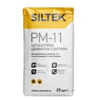 SILTEK PМ-11 Штукатурка цементна стартова, для ручного та машинного нанесення, 25кг.