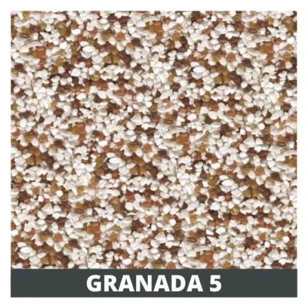 Декоративна штукатурка Ceresit СТ 77 GRANADA-5 мозаїчна, зерно 1,4-2,0 мм, 28кг