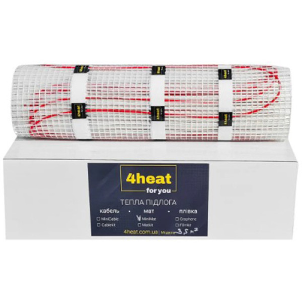 Нагревательный мат для теплого пола под плитку 4heat MiniMat 150-2,5 м²