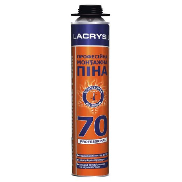 Піна монтажна Lacrysil 70 професійна 850 мл
