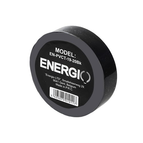 Изоляционная лента 0.13х19мм Energio 20м черная
