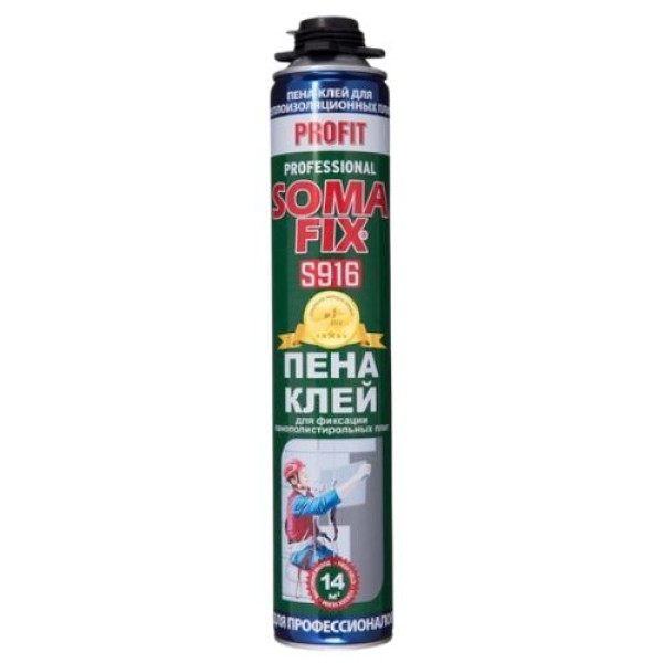 Пена-Клей SOMA FIX (PROFIT 750мл. для пенопласта и экструдированного полистирола)