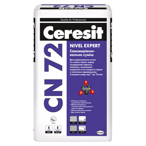 Ceresit CN 72 Nivel Expert Самовыравнивающаяся смесь, 25 кг