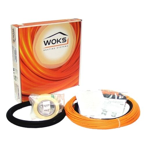 Тонкий кабель под плитку Woks-10, 7,5м., 75 Вт