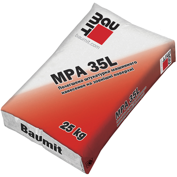 Baumit MPA 35L Штукатурка цементна, 25 кг. (Бауміт МПА 35Л)