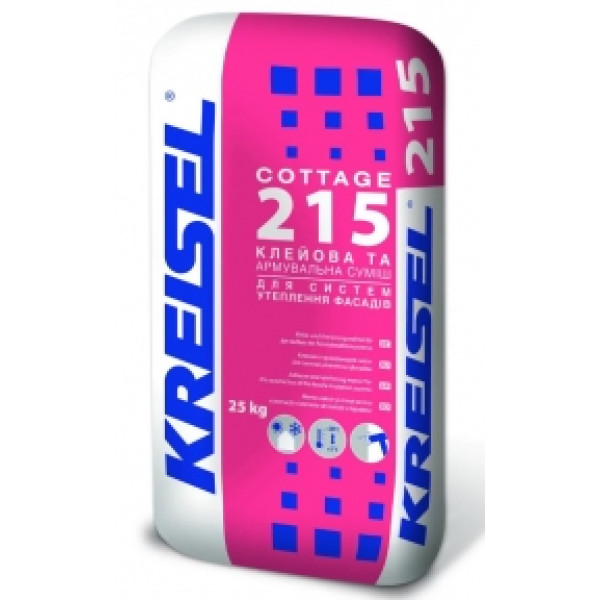 Kreisel 215 ЗИМА клеевая и армирующая смесь для систем утепления фасадов 25 кг.