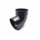 Відведення двомуфтове 67° RainWay 100мм графітове