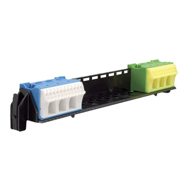 Держатель с клеммами Hager Volta для 1 рядного PE/N: 11xN+11xPE/3xN+3xPE