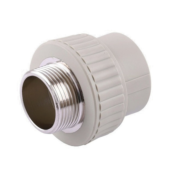 Муфта соединительная наружная резьба Vsplast PPR 20*1/2