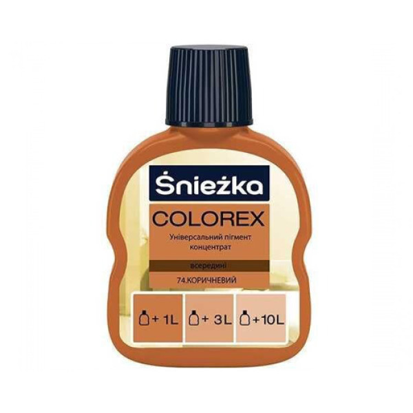 Пигмент Colorex Sniezka коричневый 100 мл