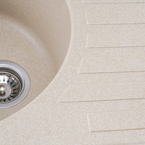 Гранітна мийка для кухні Platinum 7750 LIRA матова Сафарі