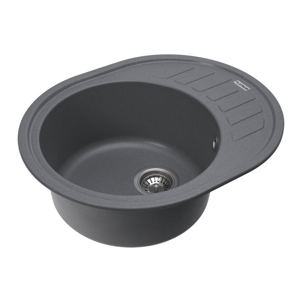 Гранітна мийка для кухні Platinum 6250 SOUL матова Сірий мусон