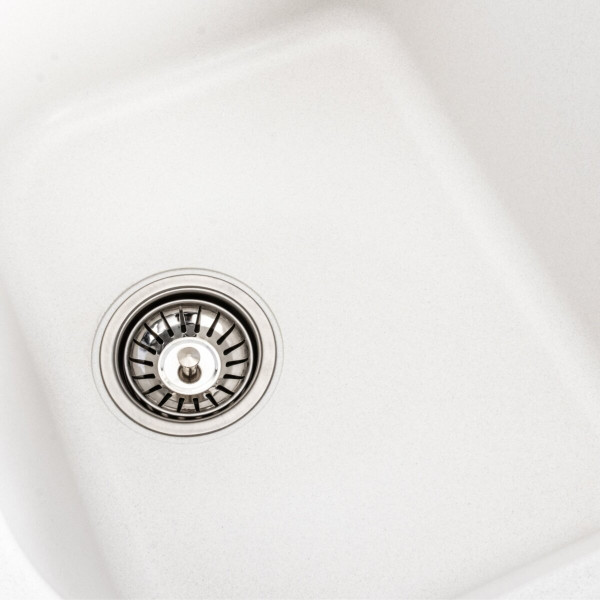 Гранітна мийка для кухні Platinum 7950 Equatoria матова Білосніжна