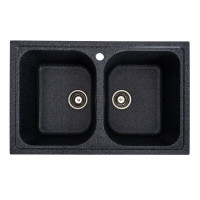 Гранитная мойка для кухни Platinum 7950 Equatoria матовый Графит