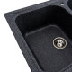 Гранітна мийка для кухні Platinum 7950 Equatoria матовий Графіт