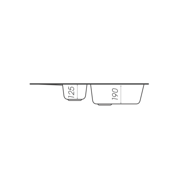 Гранітна мийка для кухні Platinum 7850W TOSKANA матова Чорна