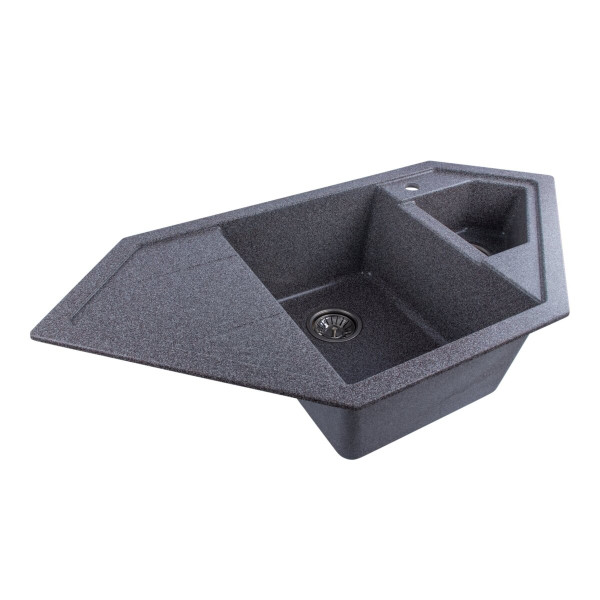 Гранітна мийка для кухні Platinum 9950 PANDORA матова Мікс