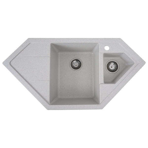 Гранітна мийка для кухні Platinum 9950 PANDORA матова Топаз