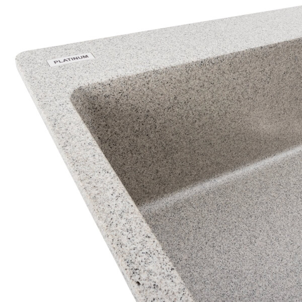 Гранітна мийка для кухні Platinum 7850 Bogema матова (сіра)