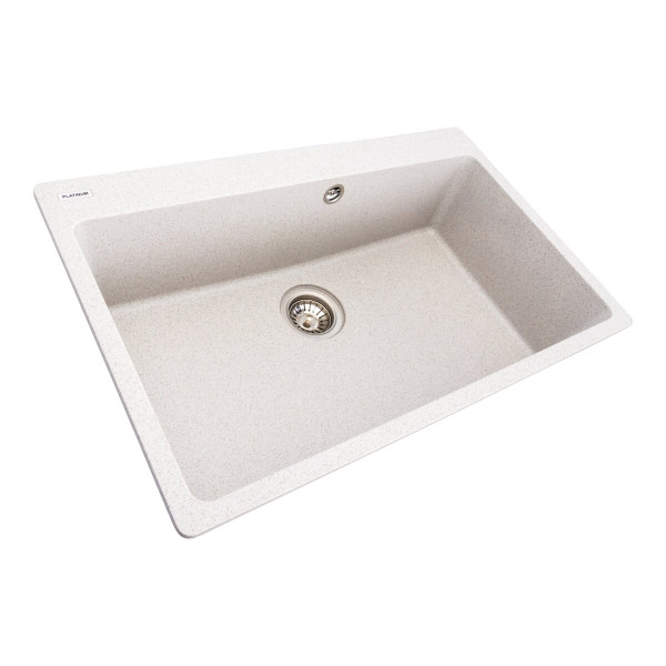 Гранітна мийка для кухні Platinum 7850 Bogema матова (топаз)