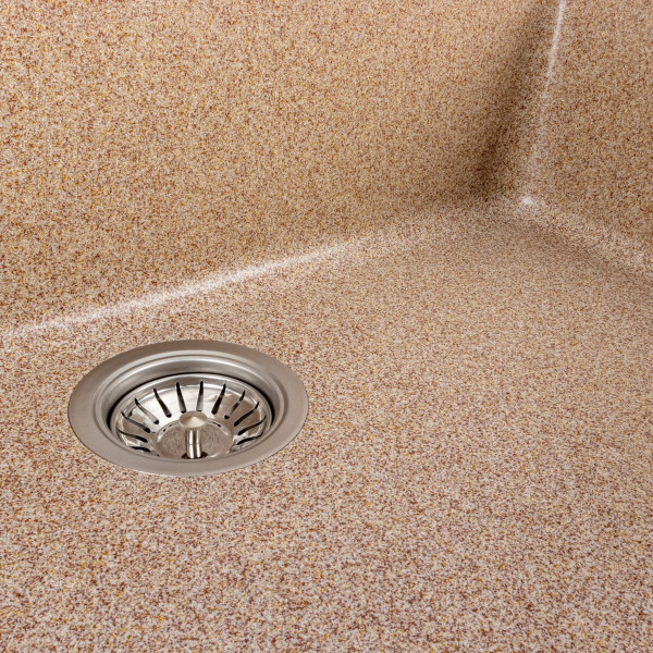 Гранітна мийка для кухні Platinum 7945 Paruana матова Карамель