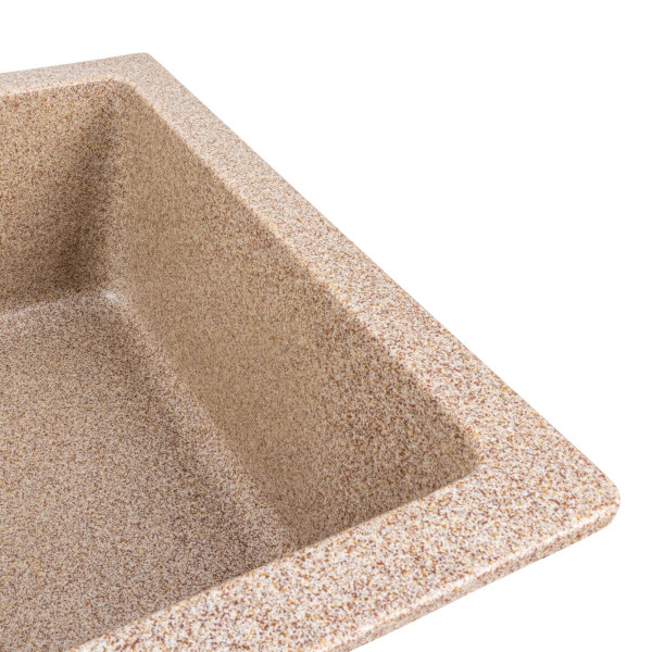 Гранітна мийка для кухні Platinum 7945 Paruana матова Карамель