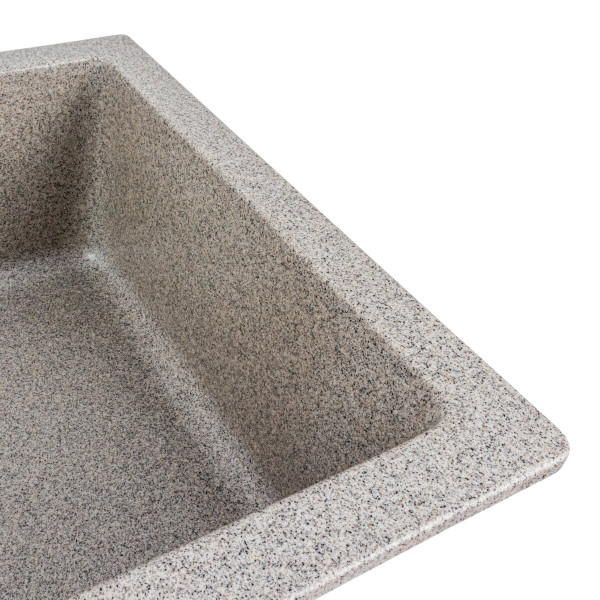 Гранітна мийка для кухні Platinum 7945 Paruana матова Сіра