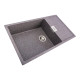 Гранітна мийка для кухні Platinum 8650 DIAMOND матова (мікс)