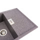 Гранітна мийка для кухні Platinum 8650 DIAMOND матова (мікс)