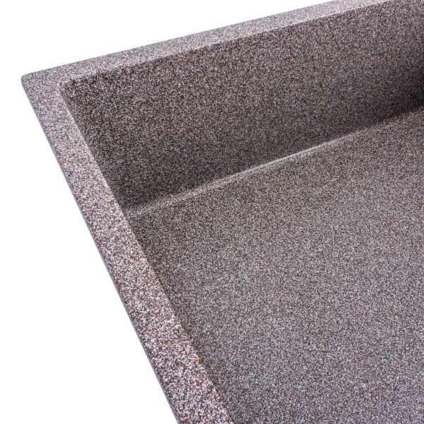 Гранітна мийка для кухні Platinum 8650 DIAMOND матова (мікс)