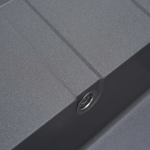 Гранітна мийка для кухні Platinum 5851 ARIA матова Сірий мусон