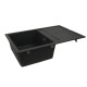 Гранітна мийка для кухні Platinum 7950 Selena матова Чорна