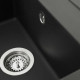 Гранітна мийка для кухні Platinum 7950 Selena матова Чорна