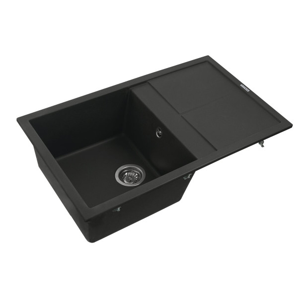 Гранітна мийка для кухні Platinum 7950 Selena матова Чорна