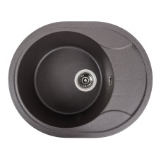 Гранітна мийка для кухні Platinum 5847 ONYX матовий Гренадін