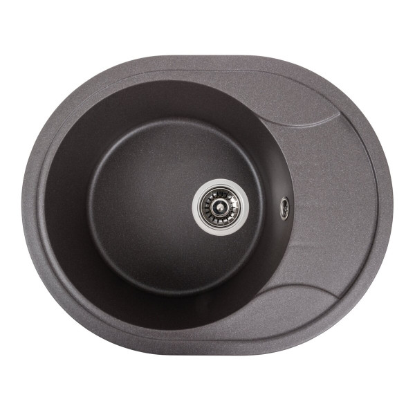 Гранітна мийка для кухні Platinum 5847 ONYX матовий Гренадін