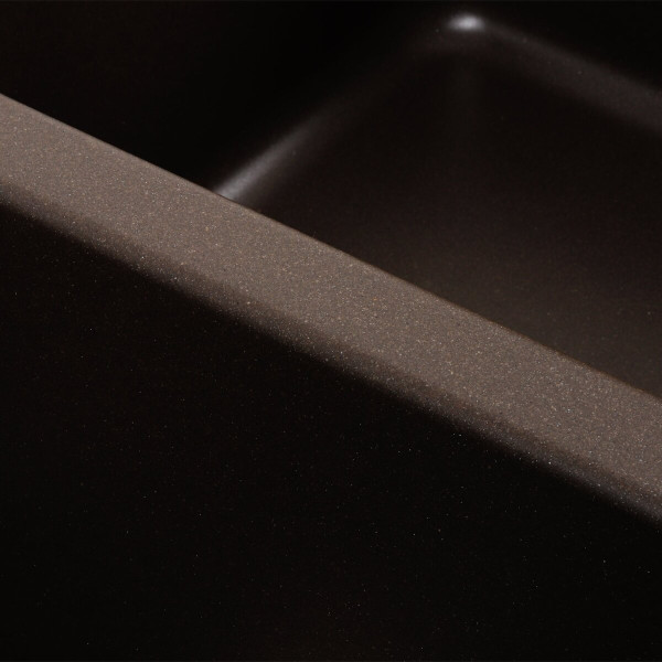 Гранітна мийка для кухні Platinum 7950 Equatoria матовий Темна скеля