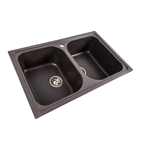 Гранітна мийка для кухні Platinum 7950 Equatoria матовий Гренадін