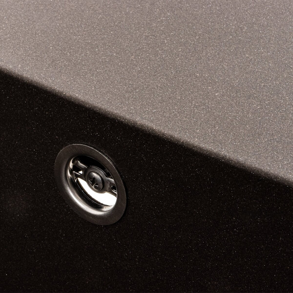 Гранітна мийка для кухні Platinum 7850 CUBE матова Темна скеля