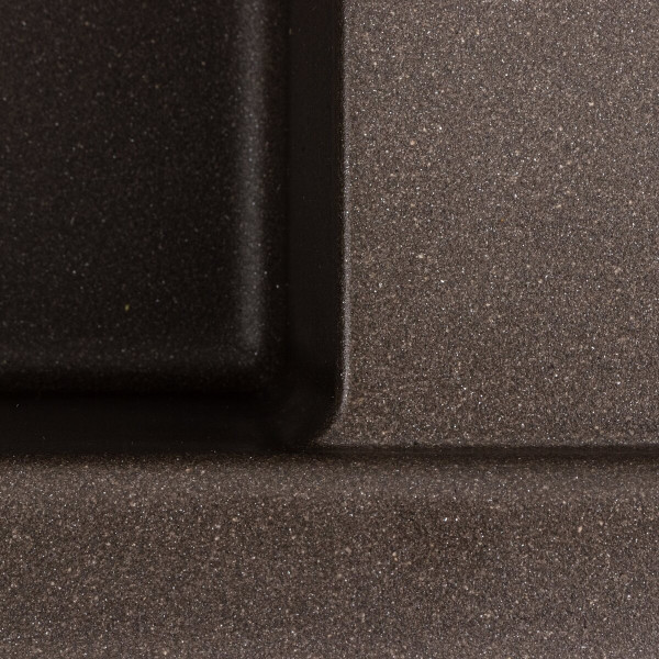 Гранітна мийка для кухні Platinum 7850 CUBE матова Темна скеля