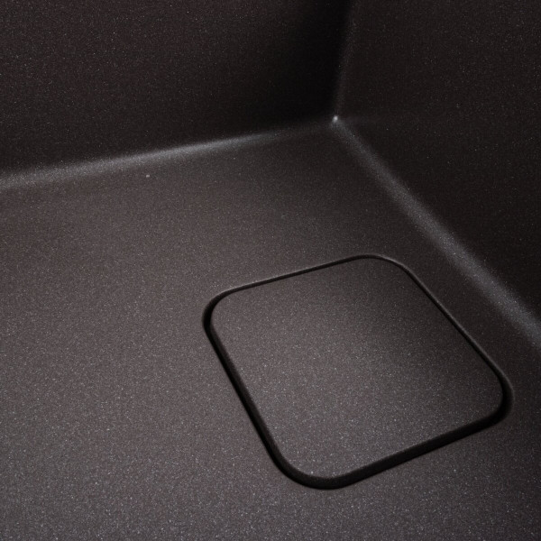 Гранітна мийка для кухні Platinum 7850 CUBE матовий Гренадін