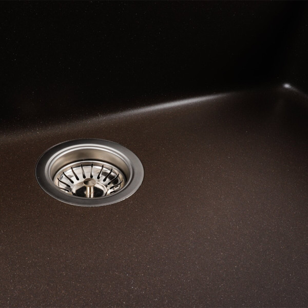 Гранітна мийка для кухні Platinum 7945 Paruana матова Темна скеля