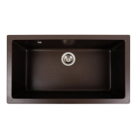 Гранітна мийка для кухні Platinum 7945 Paruana матова Темна скеля