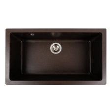 Гранітна мийка для кухні Platinum 7945 Paruana матова Темна скеля