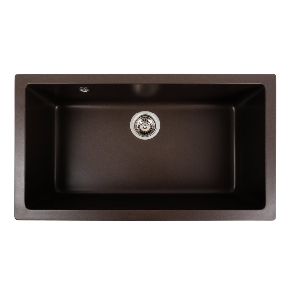 Гранітна мийка для кухні Platinum 7945 Paruana матова Темна скеля