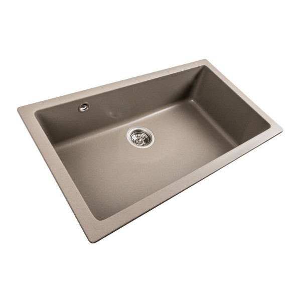 Гранітна мийка для кухні Platinum 7945 Paruana матовий Титан